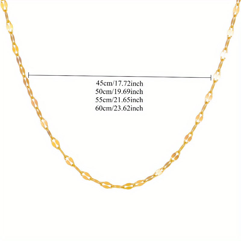 Minimalist 18K Golden Plated Stainless Steel Lip Necklace