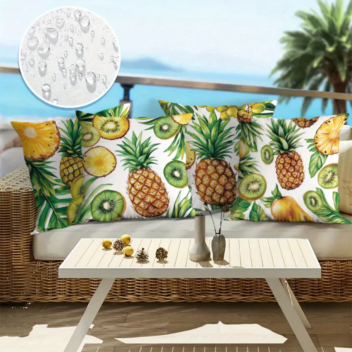 vibrant waterproof outdoor cushion covers Temu United Kingdom