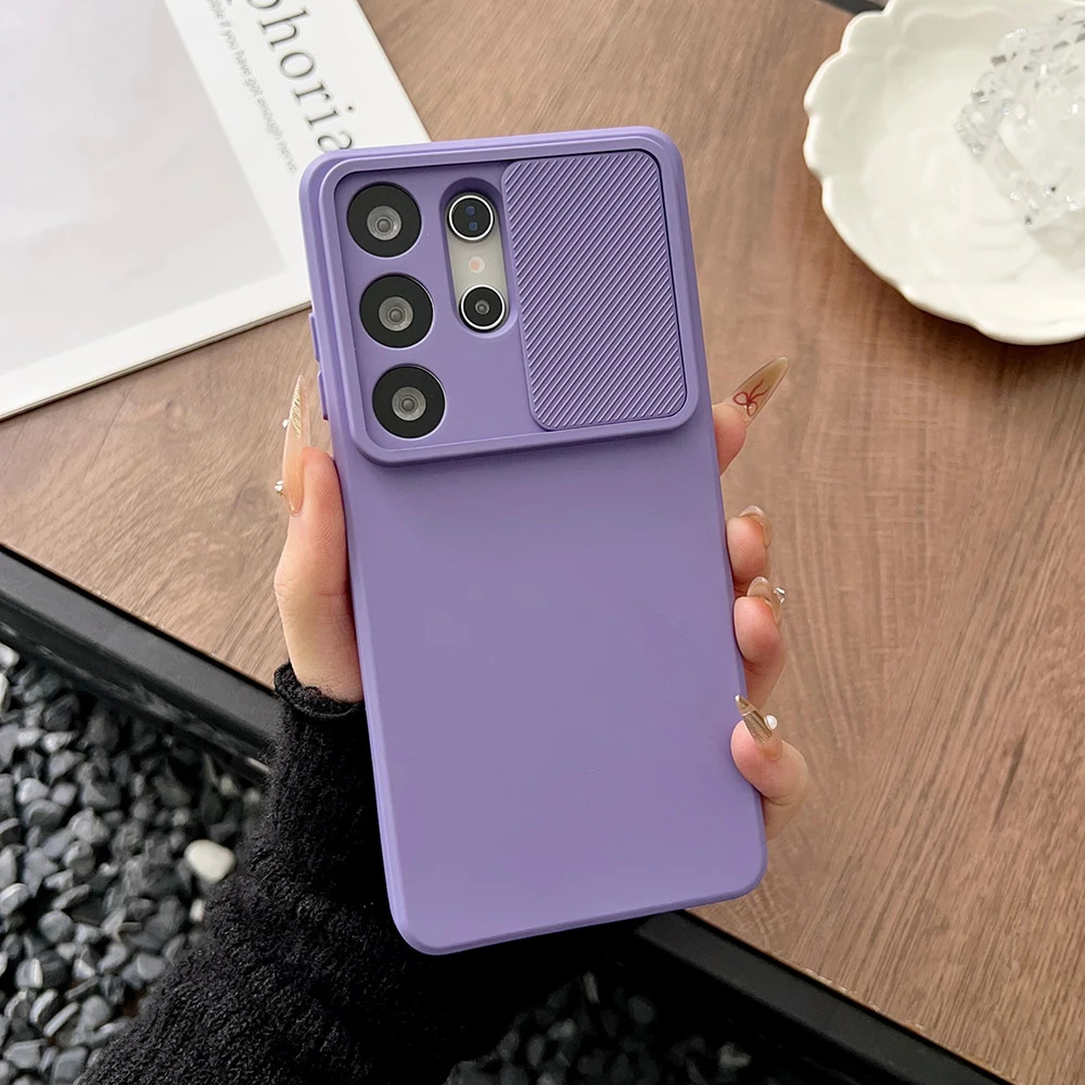 TEMU Phone Case: Fashionable Sliding Phone Case Suitable For Galaxy S26 Ultra, S26 S25, S24, S23, S22, S21 , S26 Ultra, A36 A56 Anti Fall Armor, Soft