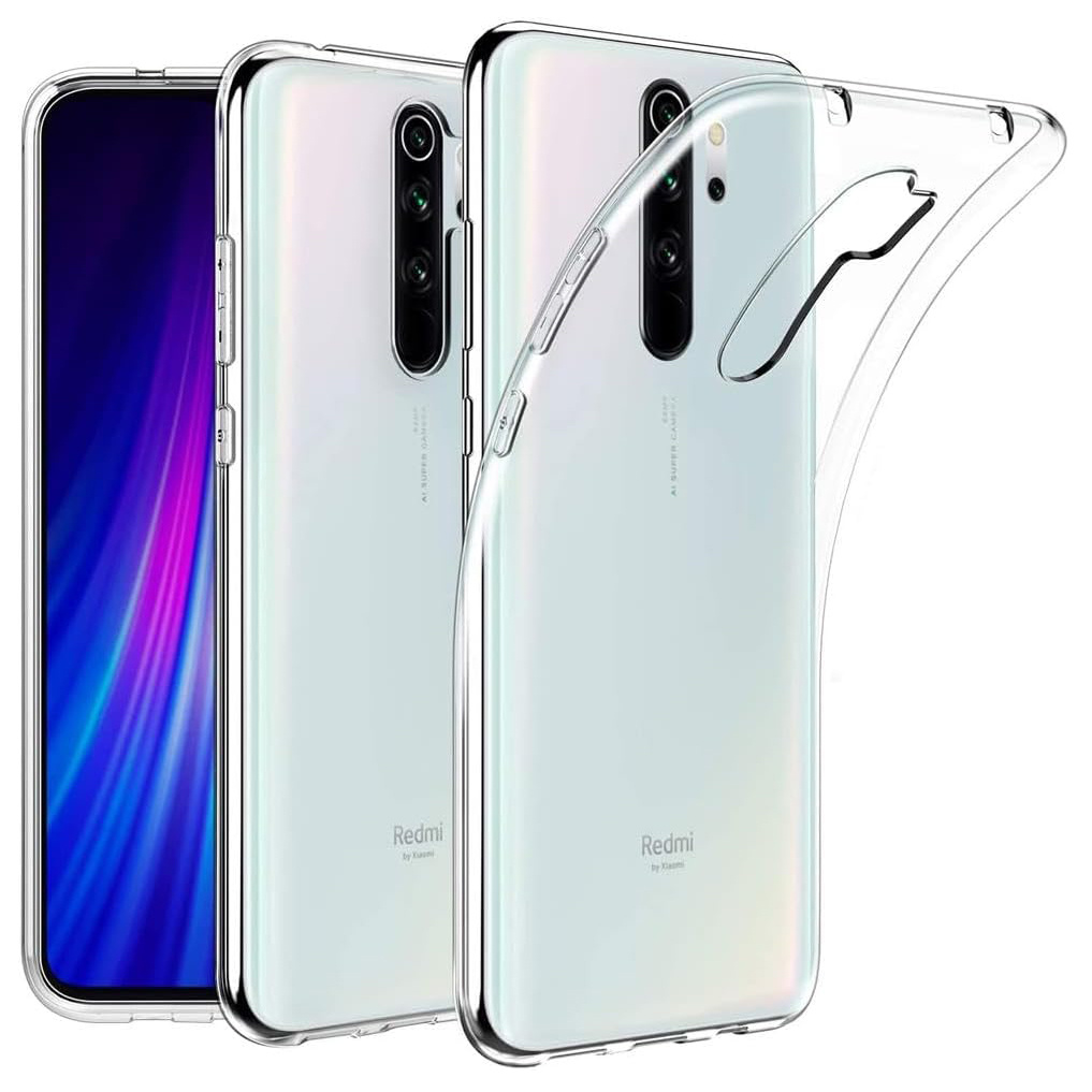 TEMU para teléfono - Para Xiaomi Redmi Note 8 Pro, TPU transparente, antiarañazos y a prueba de golpes, cubierta transparente para teléfono