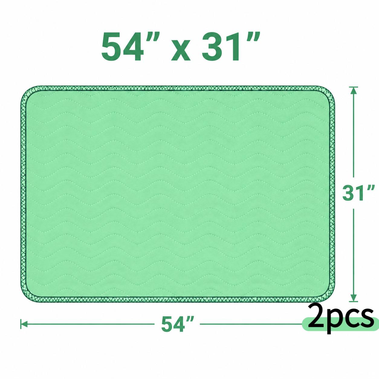 TEMU 1/2pcs - Extra Heavy Absorbency Washable , Us Local Warehouse, Waterproof Reusable Bed Pads For Adults, Elderly & Pets, Breathable Soft Quilted