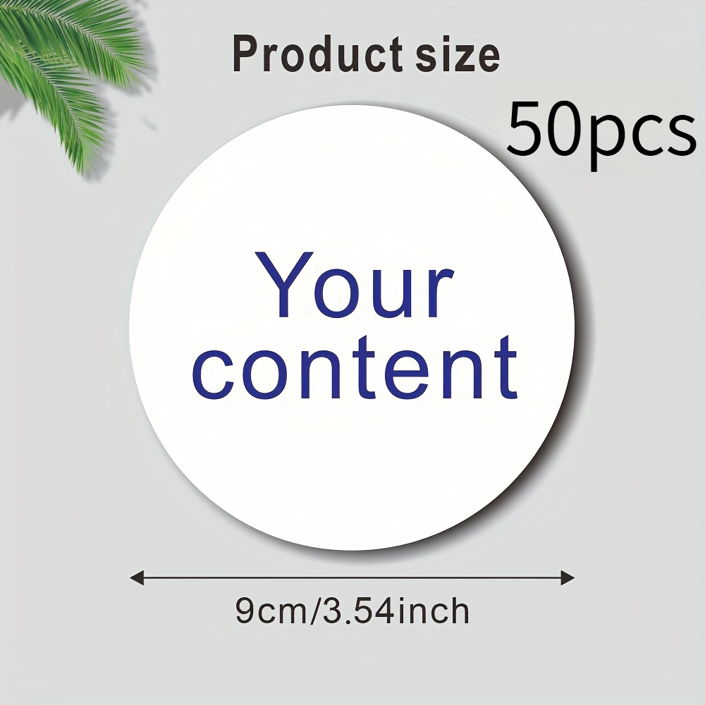 TEMU Custom 50pcs Round Professional Wooden Coasters - 9cm X 3.54in Round Coasters - Your Own Design Or Photo, Suitable For Parties, Gatherings,