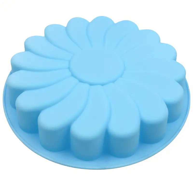 Image of Chrysanthemum Cake Mold - Food Silicone, Reusable Tray, Suitable For Cakes, Jellies, Puddings - Home And Commercial Kitchen, Easy Demolding Design, Durable Material
