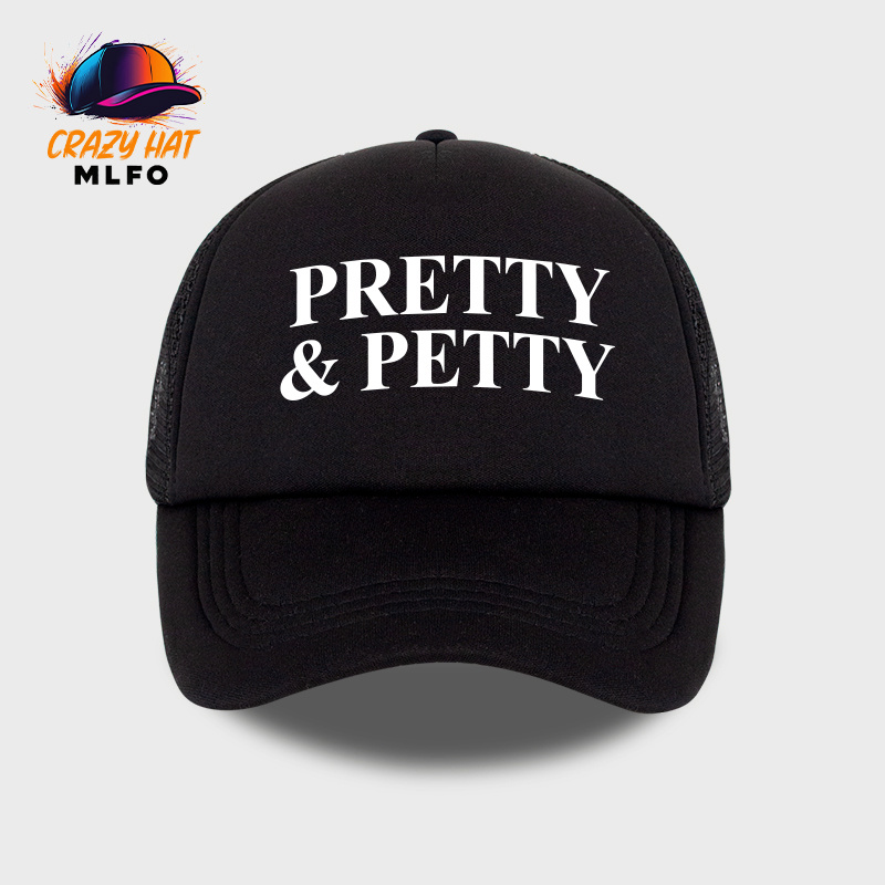 TEMU Fashion Adjustable Pretty & Slogan Foam Mesh Hat, Y2k Mesh Trucker Hat, Lightweight Breathable Curved Brim Hat, Perfect For Streetwear, Music