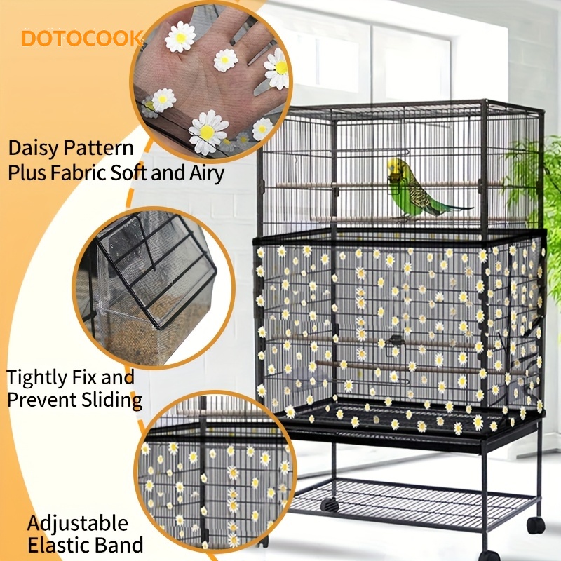 Upgraded Anti-Scatter Bird Cage Skirt Universal Bird Cage Tidy Net... product image 10