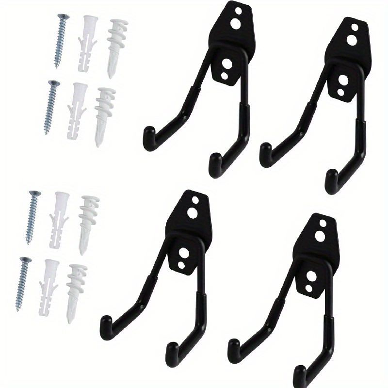 Set Of 4 Steel Wall Hooks, 12-inch Utility Hooks Designed For Organizing Tools , Workshop, Garden, And Home Supplies