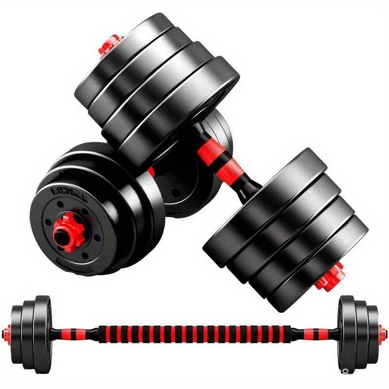 mens home gym equipment adjustable dumbbell set with detachable 3 in 1 dumbbells for indoor use