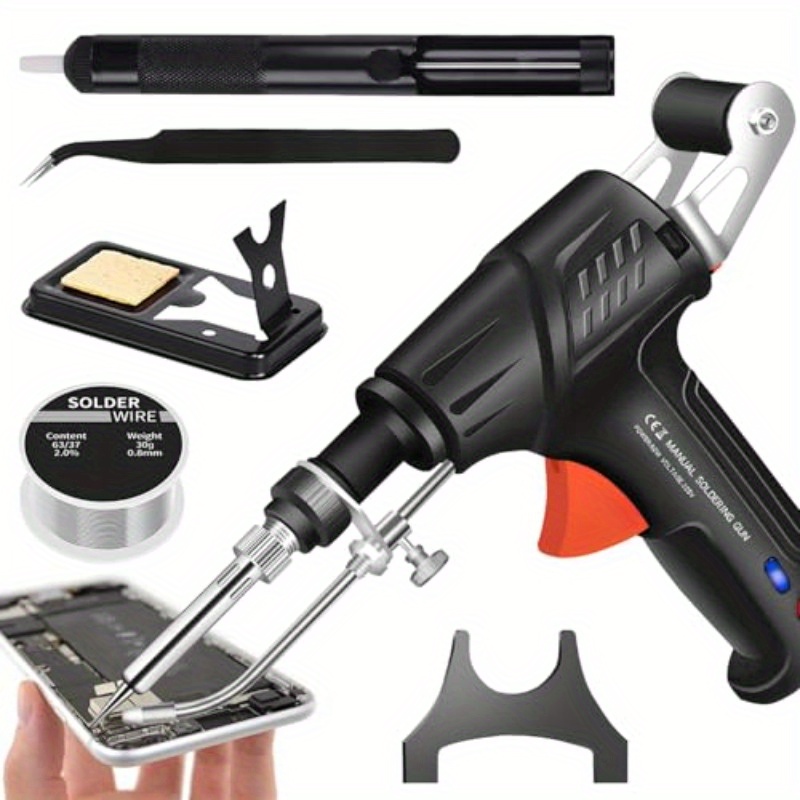 ayyecoeeye welder fivepiece set versatile internally heated industrial laser welding tools 3in 1 handheld rust removal cutting welding with spare tin wire Product details 0