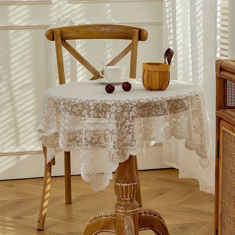 tischdecke französischen stil weißen spitzen