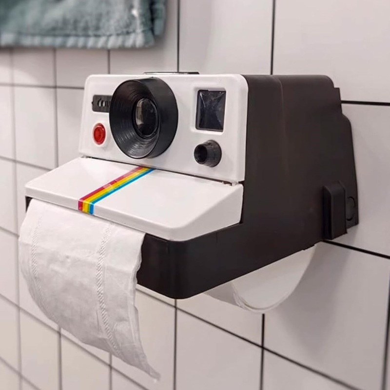 Distributeur papier toilette " Polaroid " Rétro design vintage