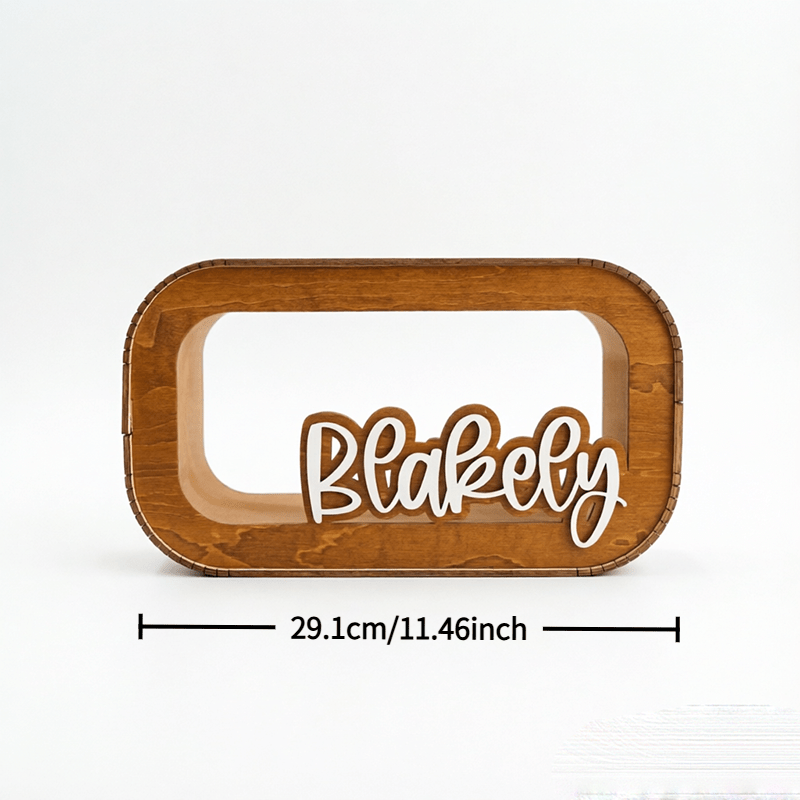 Personalized Engraved Wooden Savings Box & Treasure Chest