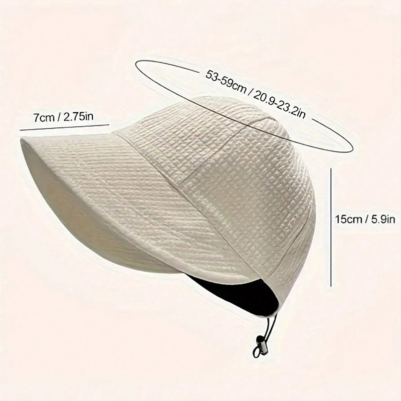 3pcs Set Sunscreen Visor & Wide-Brimmed Beach Hat