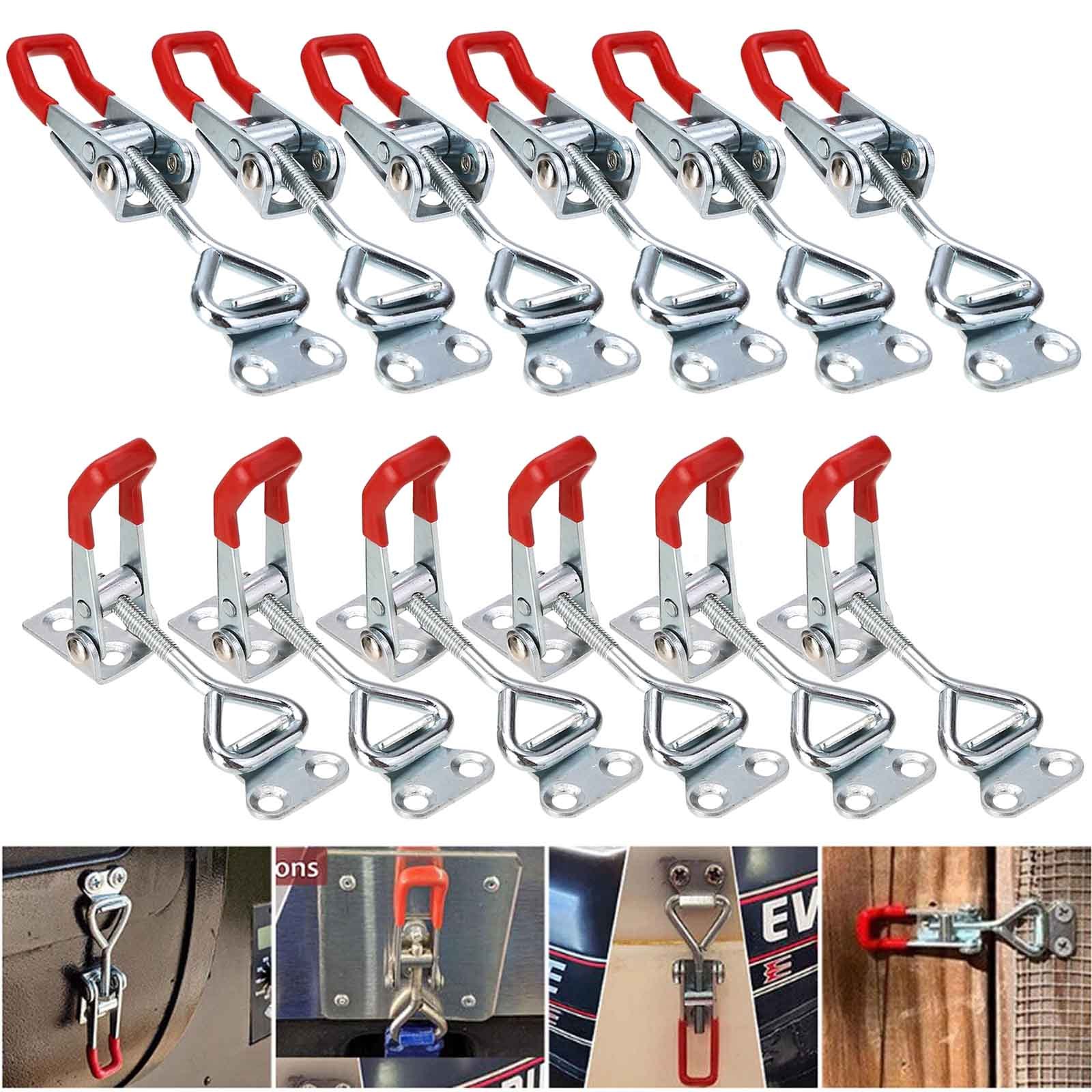 TEMU 20pcs Adjustable 4001 Toggle Latch Clamp, 304 Stainless Steel Toggle Latch Quick Release Pull Latch Without Screw