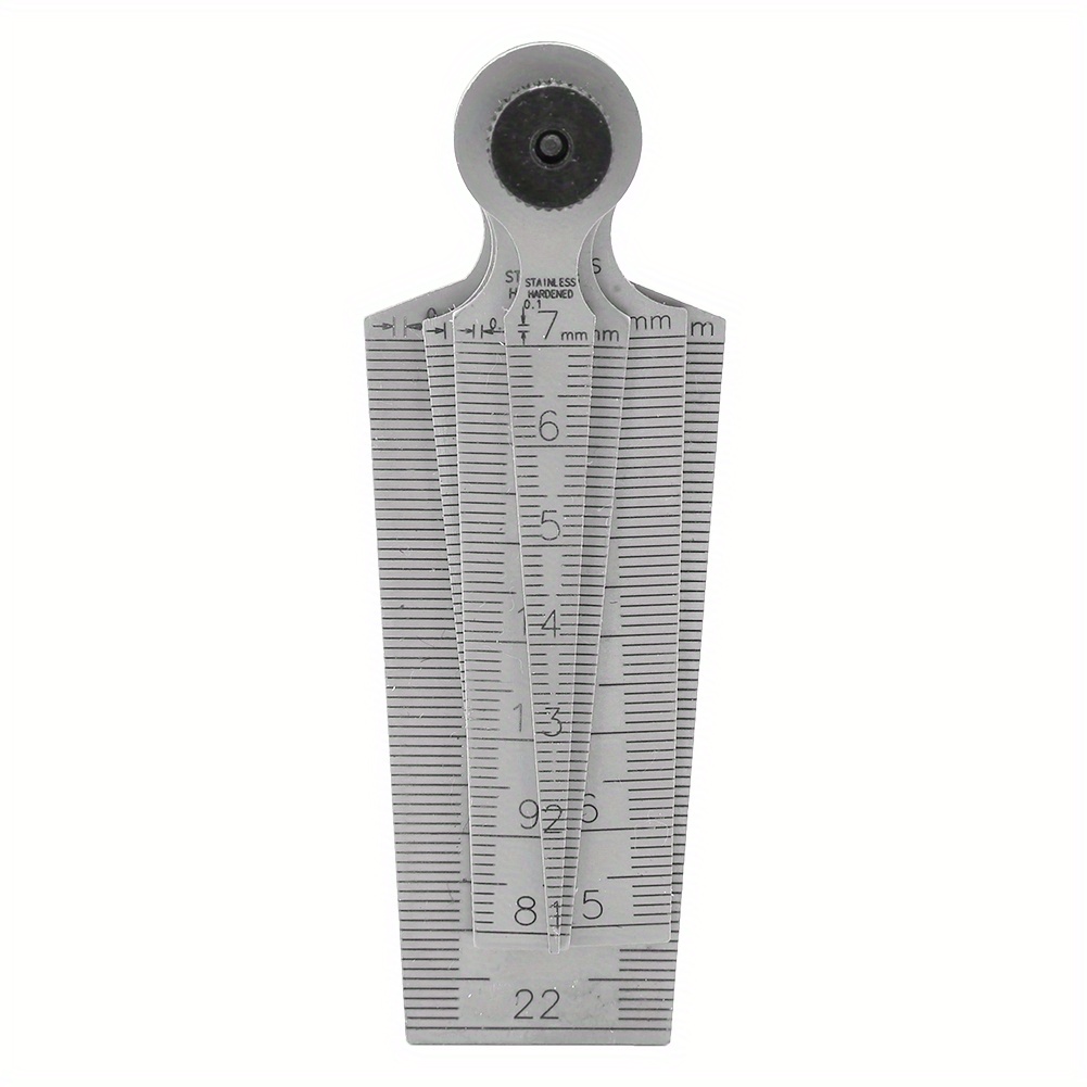 Feeler Measuring Tool Hole Size Taper Gauge 1 Set Stainless Steel Welding Taper Feeler Gauge Rulers Hole Inspection Tool