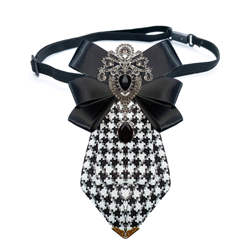 TEMU Black Bow Tie Men's High-end British Style Wedding Tie Boxer Shirt Bow Tie Women's Accessories