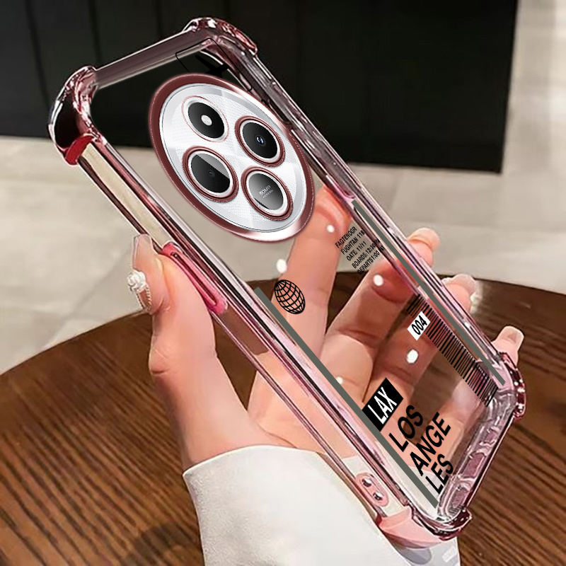 TEMU Phone Case - A Flexible Tpu Phone Case Designed For Redmi 14c 4g, Featuring A Transparent, Shockproof, And Soft Cover With A Stylish Trend