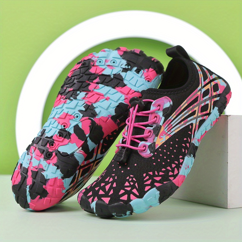 TEMU Women Lightweight Quick-dry Barefoot Water Sports Shoes, Mesh Upper And Inner, Rubber Sole, Fabric Insole, Breathable, For Yoga, Running,