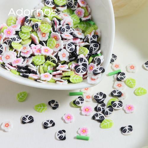 10g suitable for diy crafts polymer clay resin molds fillers kawaii panda raccoon molds with flower shapes multicolor for scrapbooking slime making jewelry beads resin supplies no to product name
