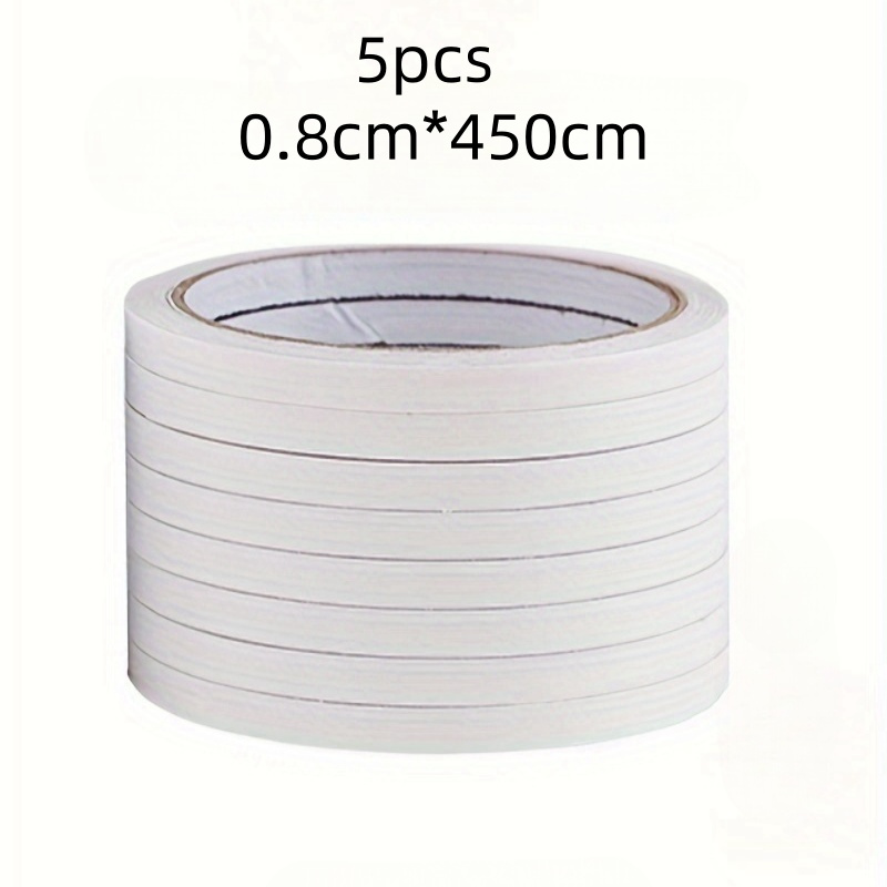 TEMU 5rolls/10rolls/20rolls 177.17inch Double-sided Transparent Tape Heavy Duty Adhesive For Office, School, Craft, Scrapbooking, Art, Crafts, Cards,