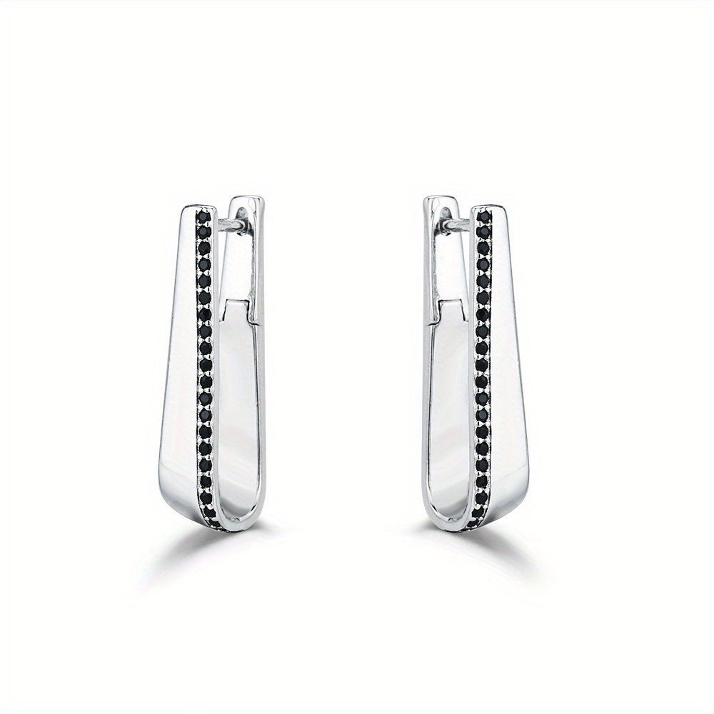 Vintage Black Hoop Earrings Additions For Women