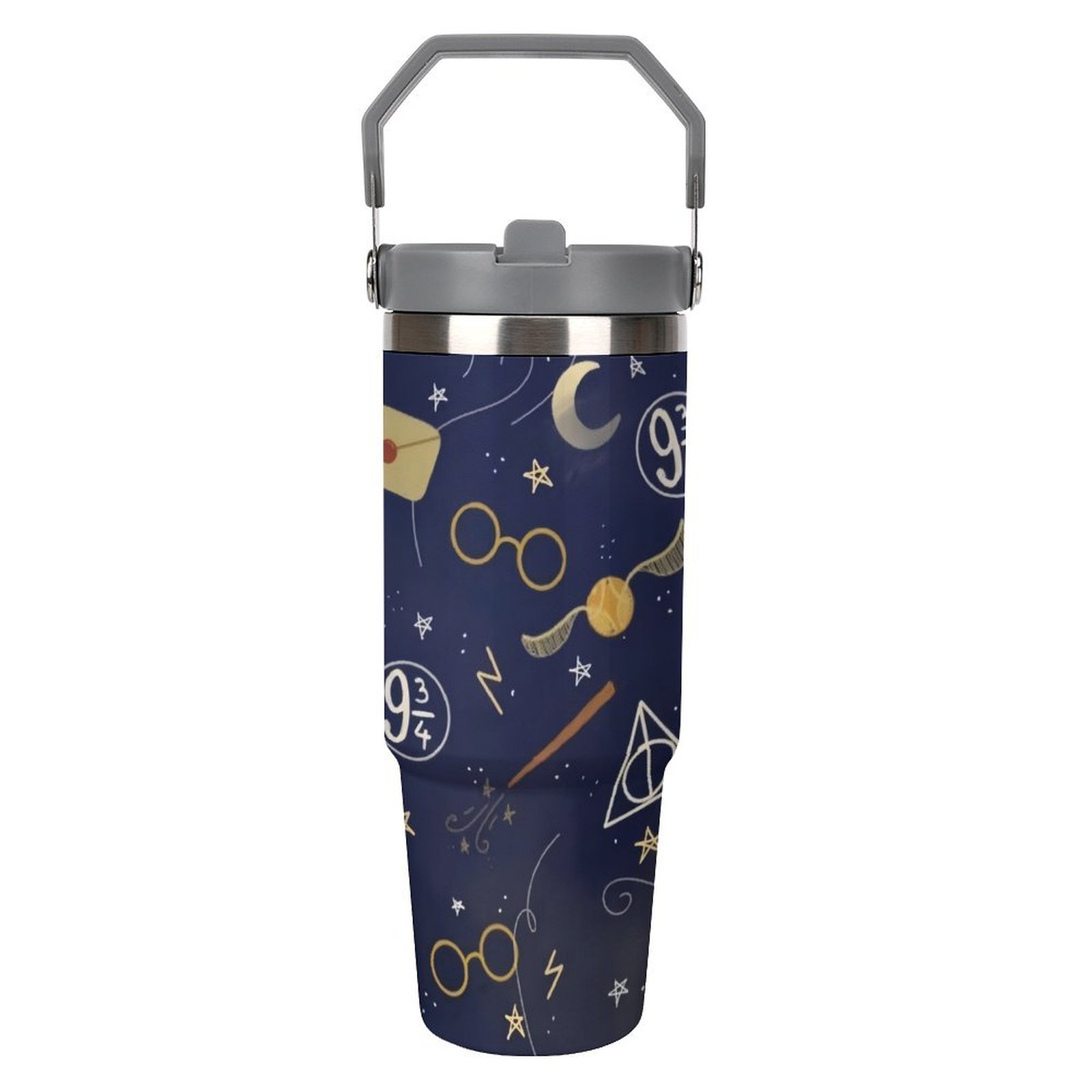 TEMU 1pc - Stainless Steel Tumbler 30oz - Double Insulated, -proof, Durable 304, Hand , Reusable, Multipurpose, No Electricity Needed, Christmas Gift