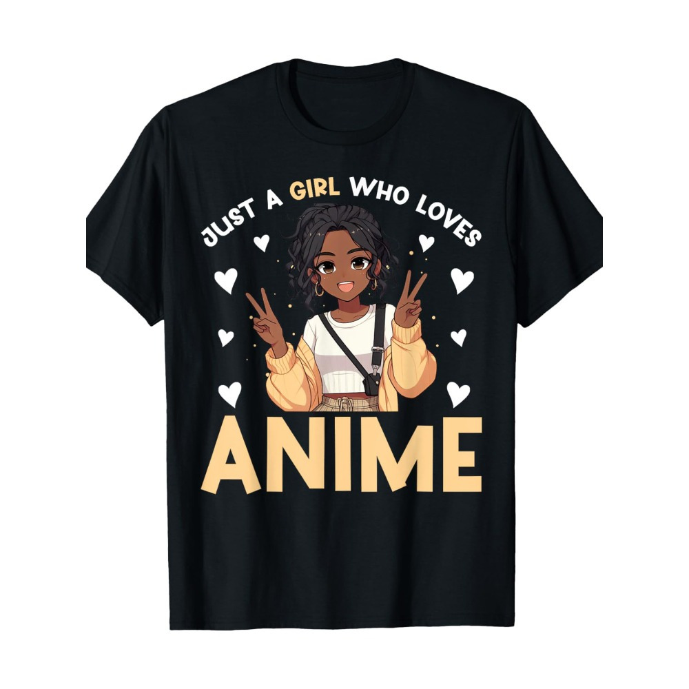 

Anime Graphic T-shirt, 100% Cotton, Crew Neck, Short Sleeve, Regular Fit, Knit Fabric, Geometric Pattern, Slight Stretch, For Casual Weekend Wear