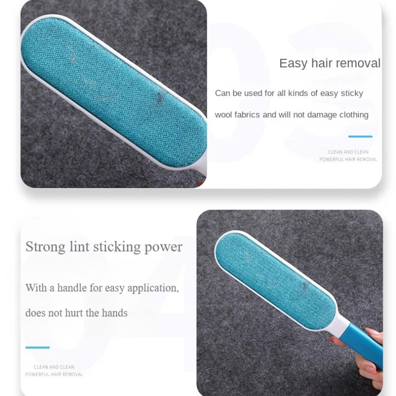 1pc m d   sticky hair removal brush   ideal for pet hair lint removal from clothing carpets and upholstery with   handle details 2