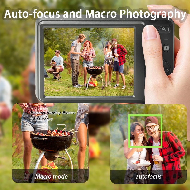 fotocamera digitale   4k - fotocamera per vlogging   -   uhd, compatta con zoom 16x, dotata di lettore di schede 16gb+ Dettagli dell'articolo 3