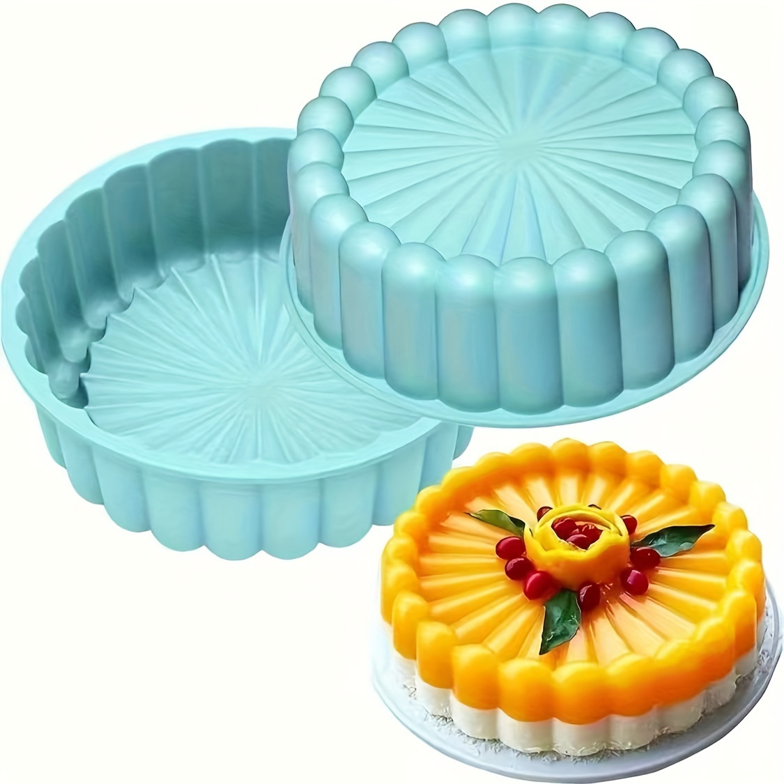 1pc silicone sunflower cake mold easy clean non stick Temu