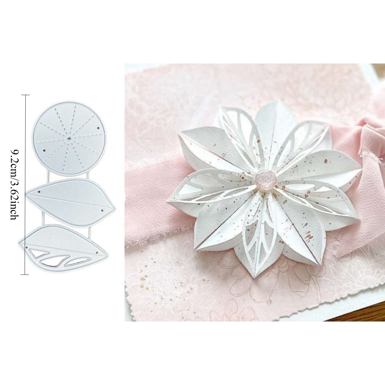 Craft Cutting Molds For Small Foldable Flower Decorations For Christmas, Suitable For Scrapbooking, Card Making, And Paper Crafting Supplies