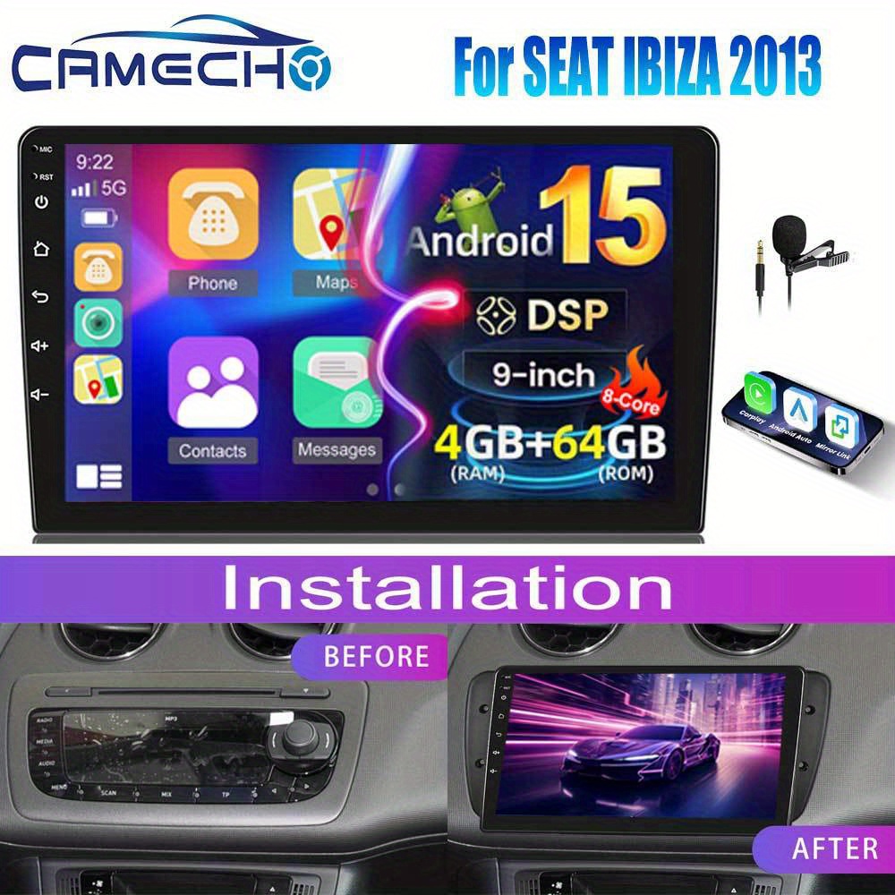 Camecho [8 Core 4g+64g] 15.0 Dsp Car Stereo Radio Designed For 2013 Featuring , Auto, And , Equipped With A 9-inch Hd Ips Touch Screen, Built-in Gps, Wireless, Wifi, Ahd Backup Camera
