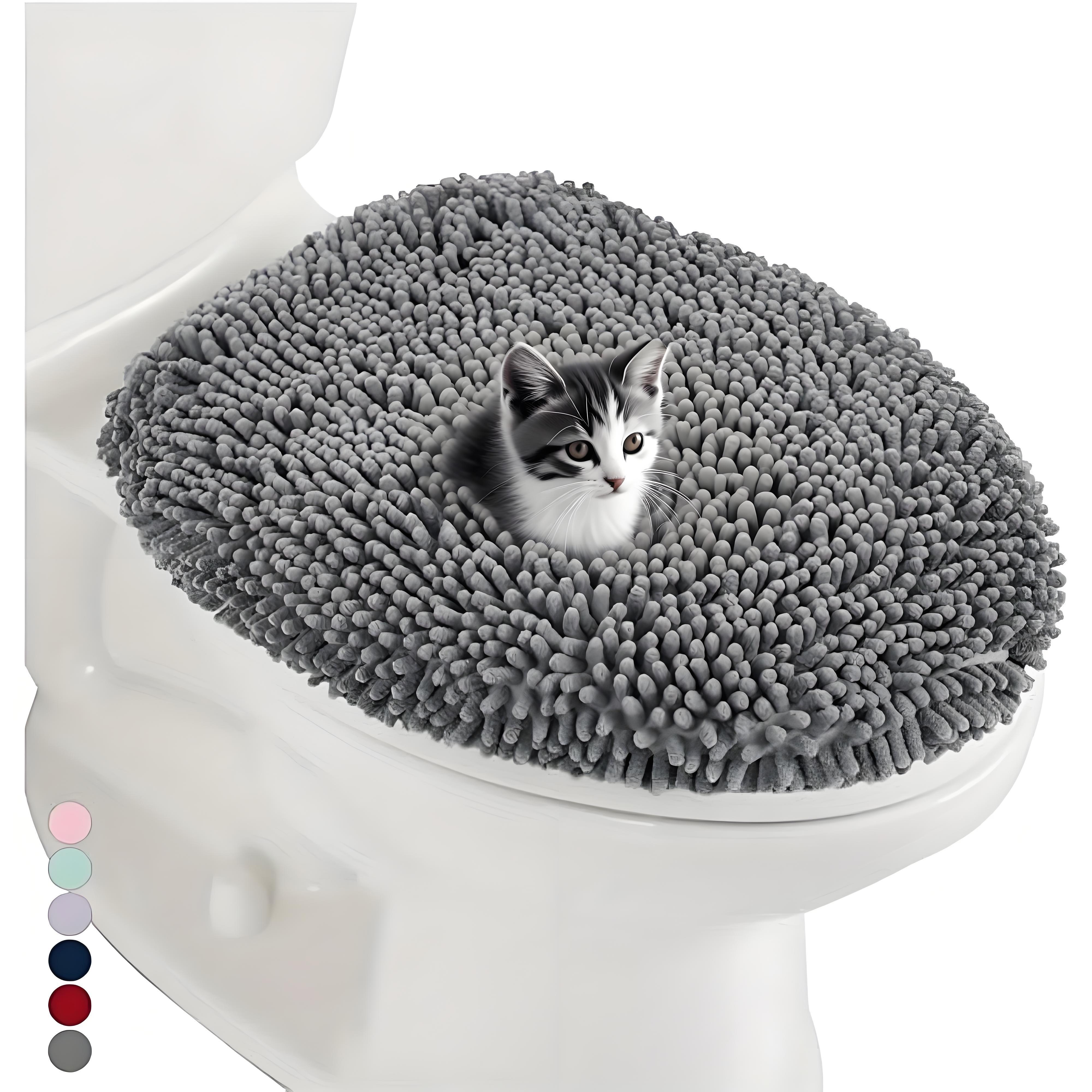 stretchable home bathroom ultra soft non slip mat set for toilet seat cover details 1