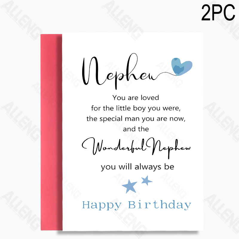 TEMU 2-pack Birthday Greeting Cards - Aunt & Appreciation For 16th, 18th, 21st, 30th Birthdays - Elegant Office Supplies By Alleng