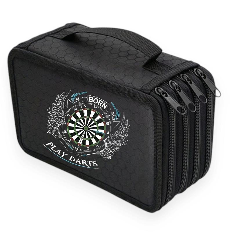 TEMU Dartboard Graphic & Play Darts Elegant Oxford Cloth Pencil Case - Portable And Easy To Carry, A Helper For Travel Stationery Storage Essentials,