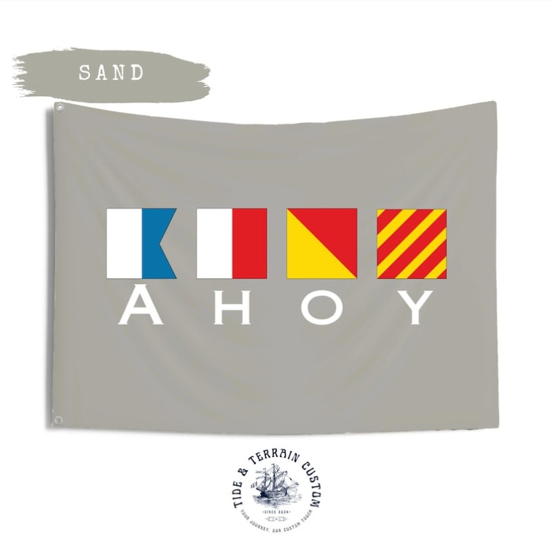 Custom Boat Name Flag with Nautical Signal Flags