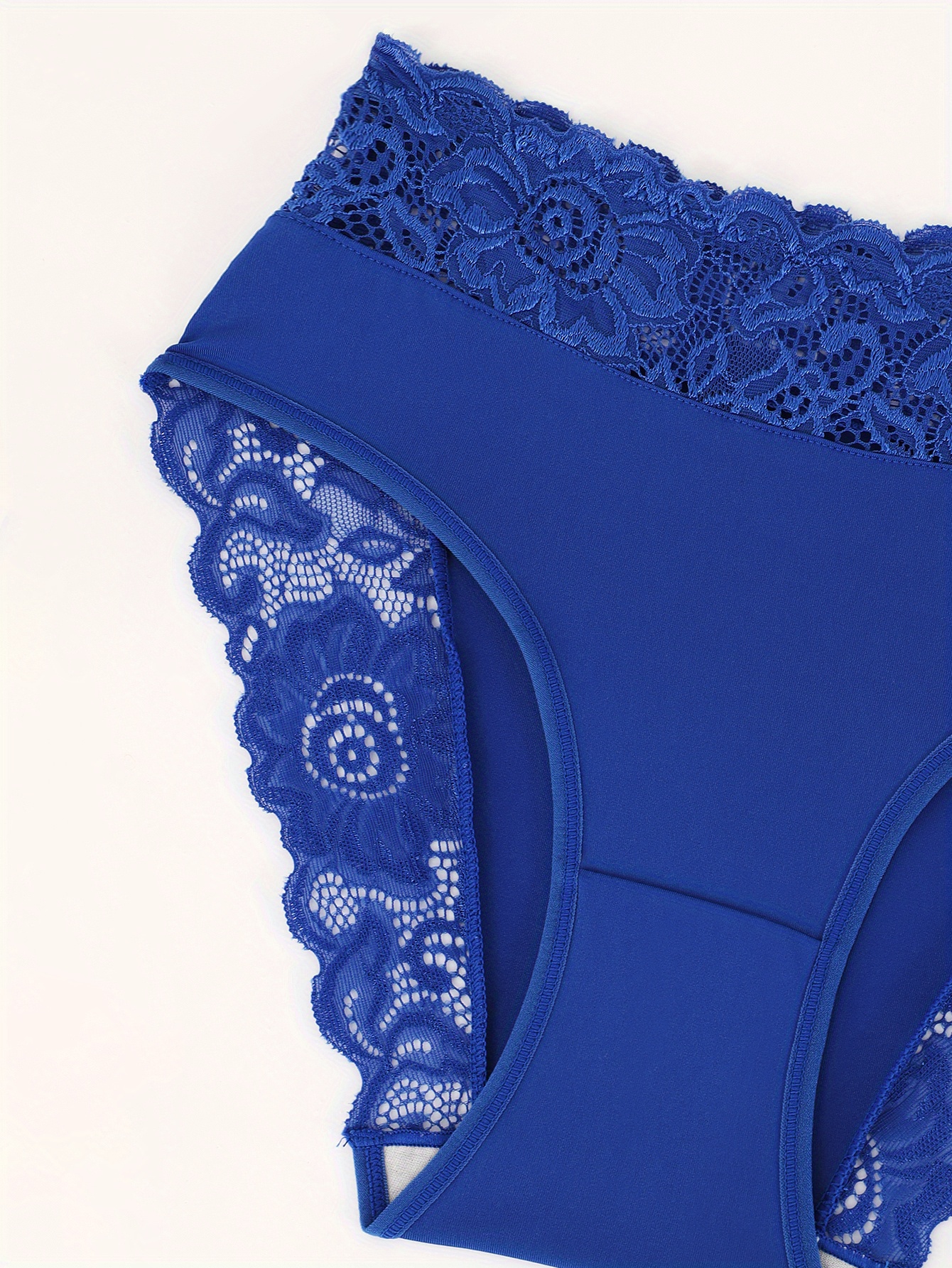 5pcs womens elegant lace trim   panties breathable     underwear with floral geometric patterns comfortable stylish for casual attire   and special occasions holiday underwear floral lace design   details 5