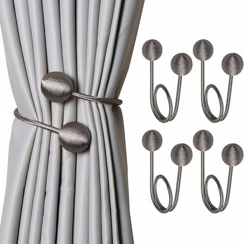 4pcs high end style easy curtain rope woven design durable curtain fixing material no drill design suitable for bedroom living room kitchen office curtain storage decoration