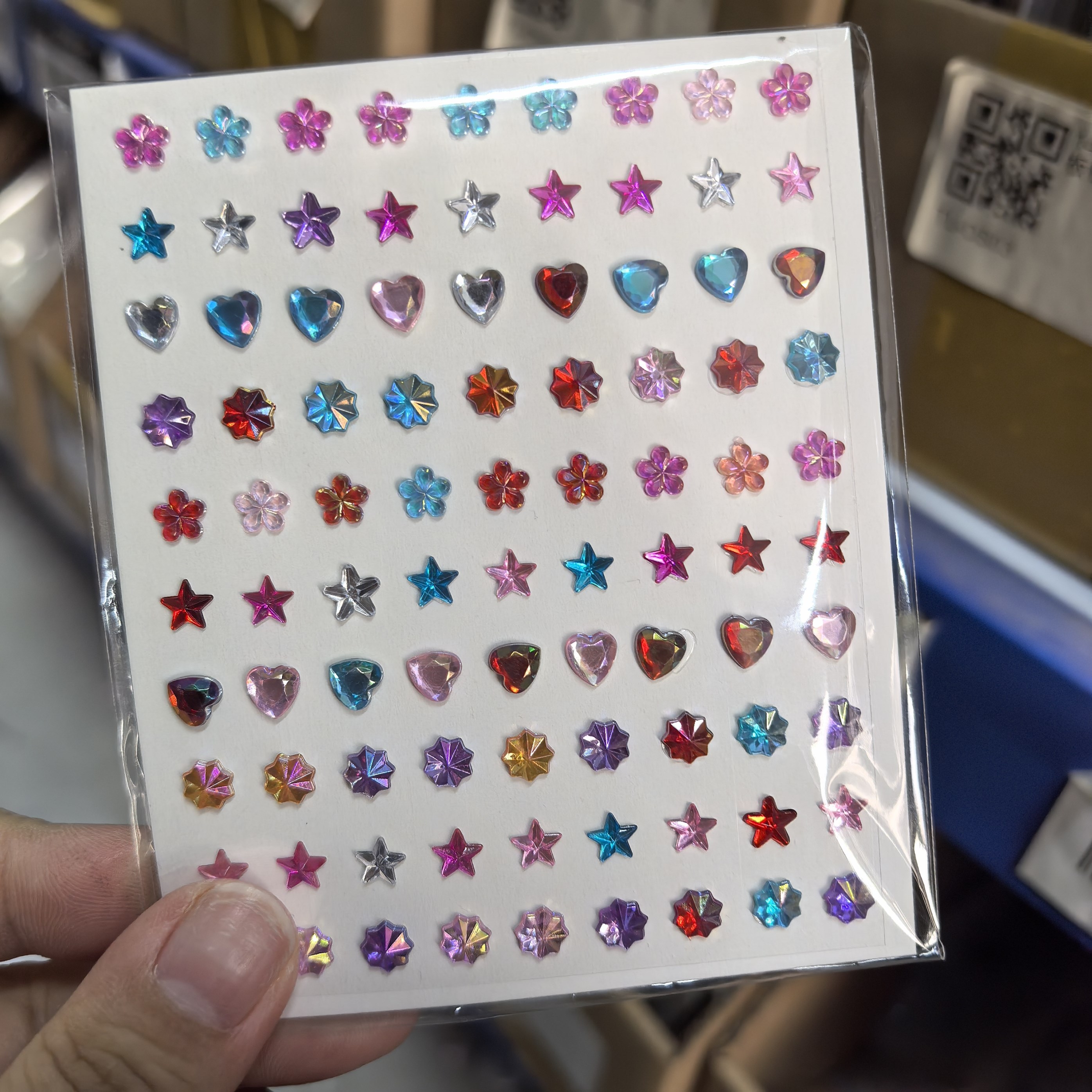 15 colors crystal rhinestones stickers face mixed size eye Temu