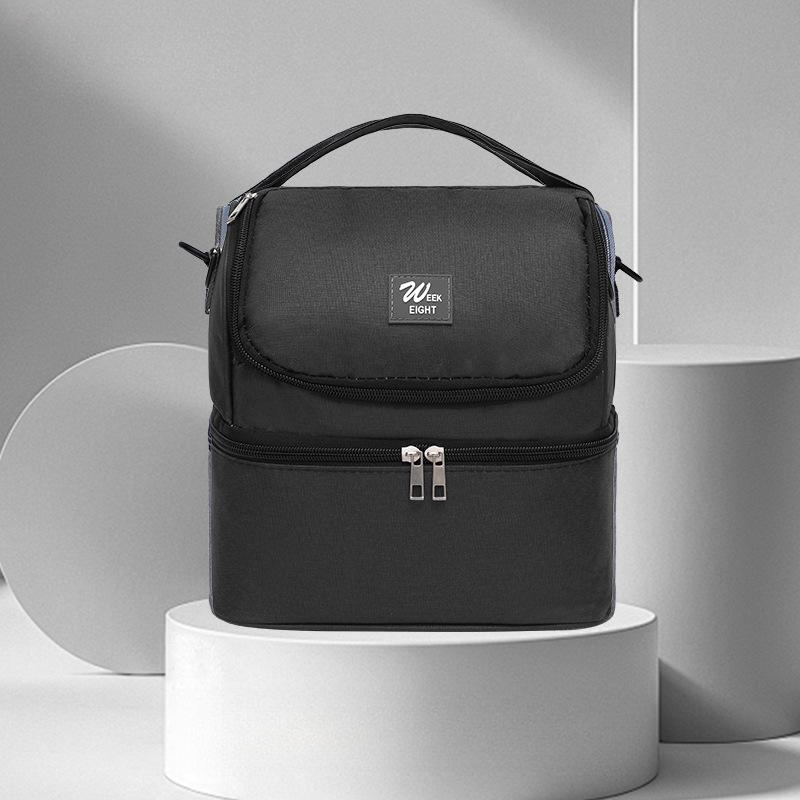 Double Layer Insulated Bag w/ Shoulder Straps