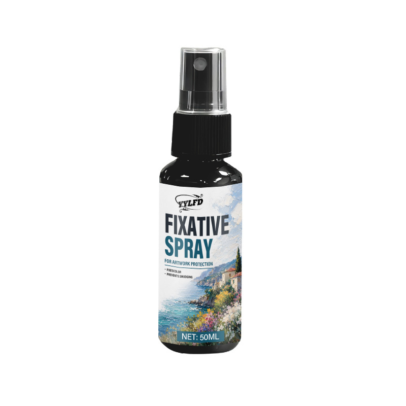 TEMU Yylfd Artwork Spray, Fast Fixation And Shaping, Transparent Protective Film, Preserve Painting Color Texture For Long Time, Effectively Prevent