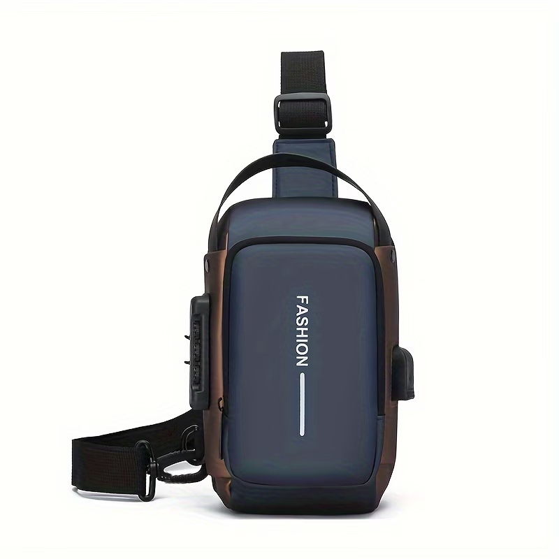 Fashion And Casual Waist Bag - Spring And Summer Fashion Casual Men's And Women's Sports Chest Bag Waist Bag Trend Single Shoulder Crossbody Bag Is The For Gift Without Data Cable [zipper Random]