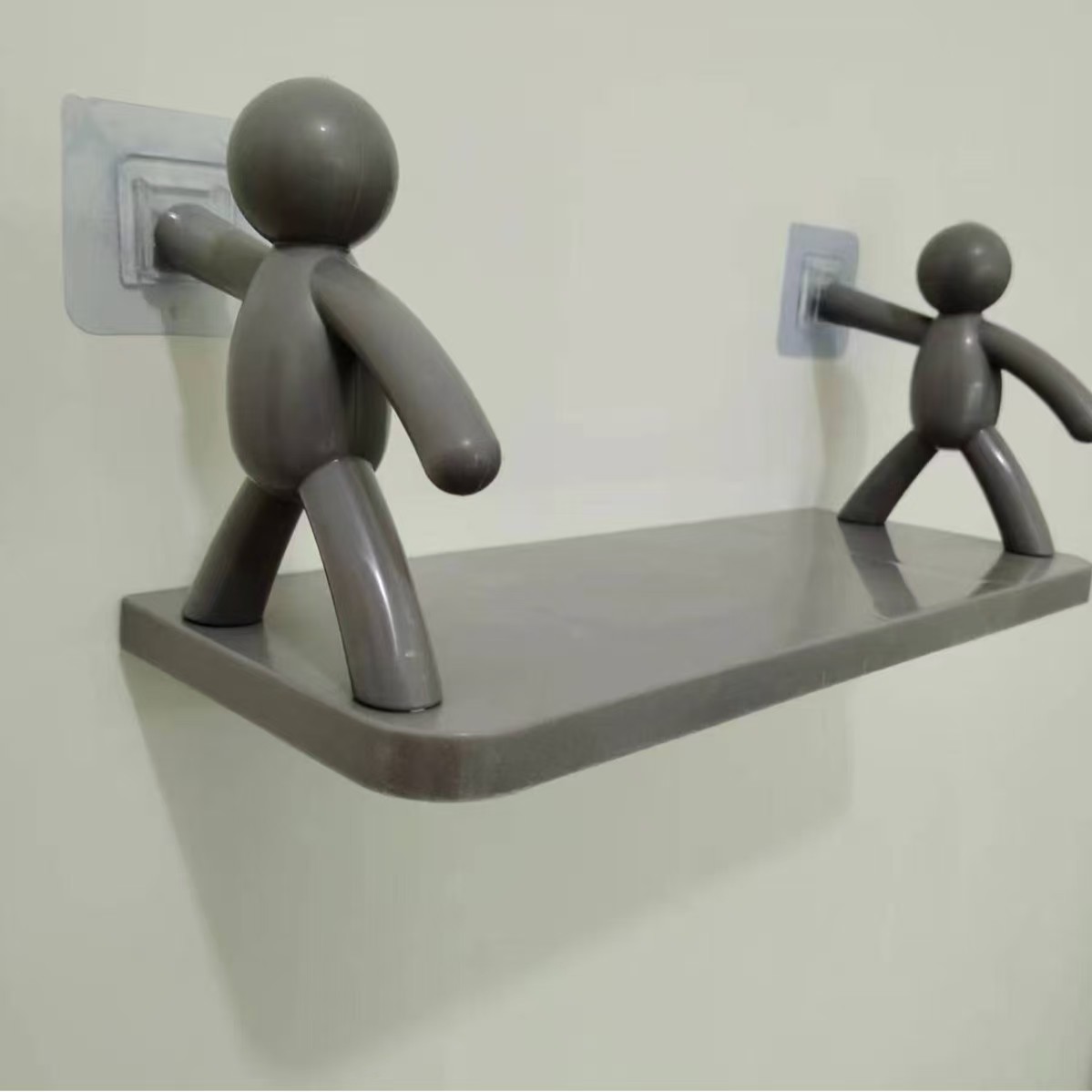 TEMU Scaffale portaoggetti a forma di senza , organizer da bagno, scaffale multi-, scaffale a parete per personaggi, scaffale decorativo per la casa