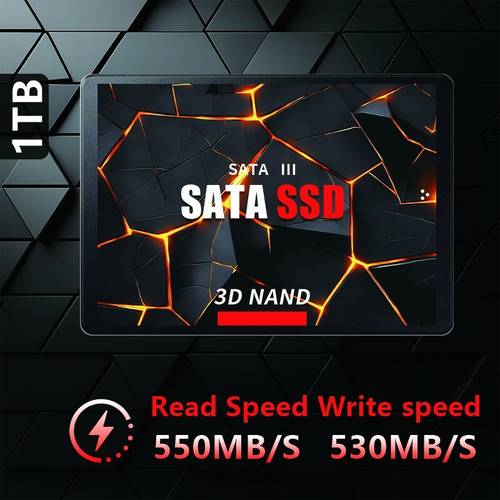 Intelligent Cooling SATA SSD Portable Solid-State Drive, Large-Capacity Storage, Anti-Fall , Reading And Writing Solid-State Drive, , Stable Performance And