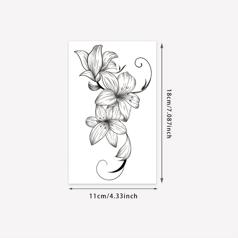 6pcs/1pc Valentine's Day Temporary Tattoo Sticker - Long-lasting Effect For 7 To 15 Days. Waterproof And Resistant To Friction. Extremely Realistic. Suitable For Party Makeup. Non-reflective