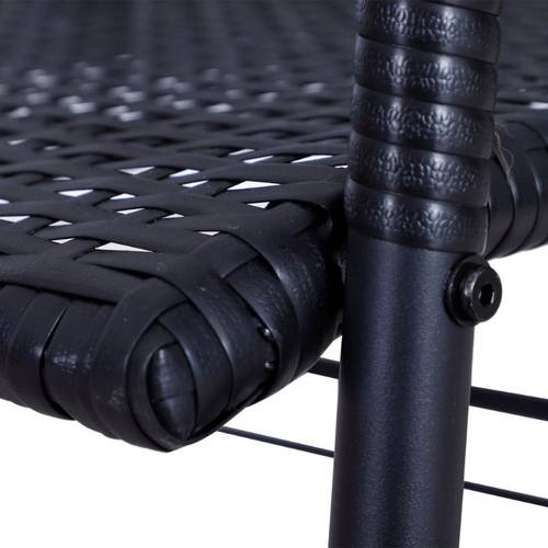 2 person glider bench rocking chair outdoor all weather hand woven pe loveseat with comfortable seating for patio garden porch lawn in black