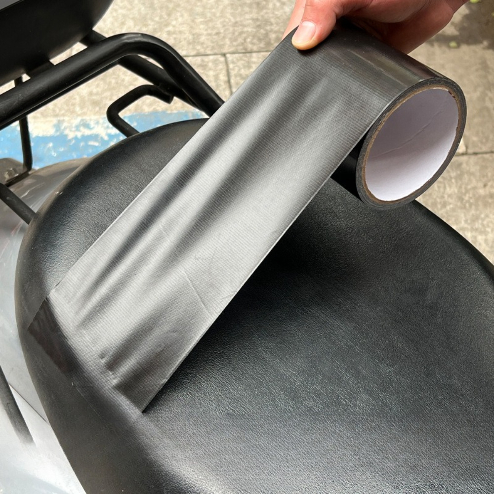 TEMU Ruban de réparation auto-adhésif imperméable à base de tissu noir haute viscosité de 7,5 mètres/295,28 pouces, robuste et résistant à l', adapté