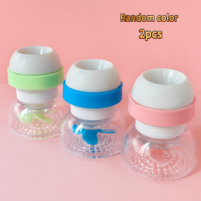 TEMU 2pcs Elegant Clip-on Extenders, Rotatable And Telescopic Water Dividers, Essential Kitchen Faucet Parts, Extending Water Coverage, Control,
