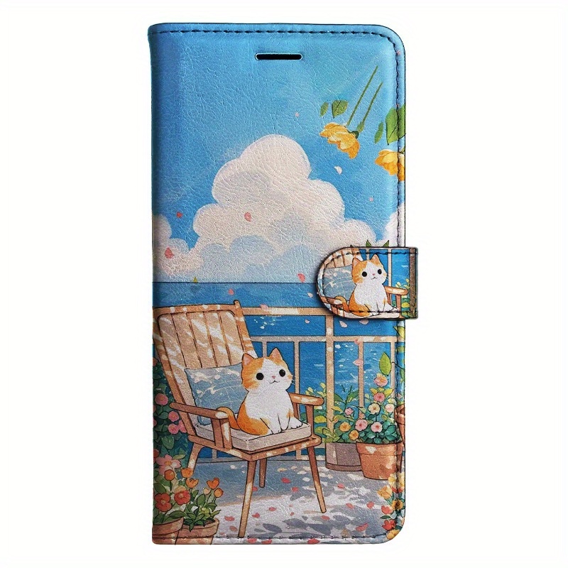 TEMU Phone Case: Cat Flip Wallet Case For S8 S9 S10 M10 A30s A50s Note 10 20 A10s A20s A51 A71 S20 A11 A31 S20 S21 A42 A12 A16 A32 A52s A72 A22 S22