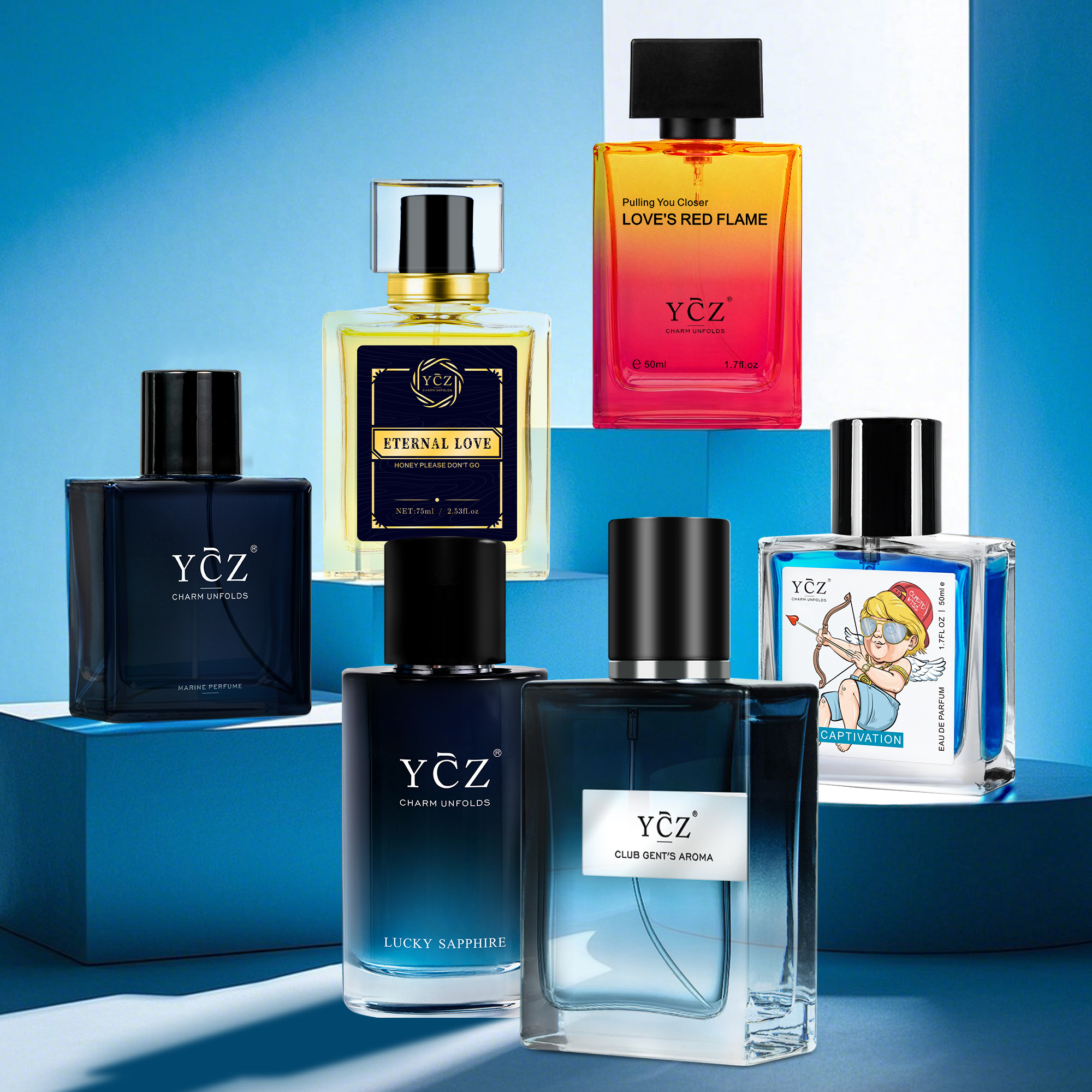 ycz perfume set (6 options ) a blend floral - Temu