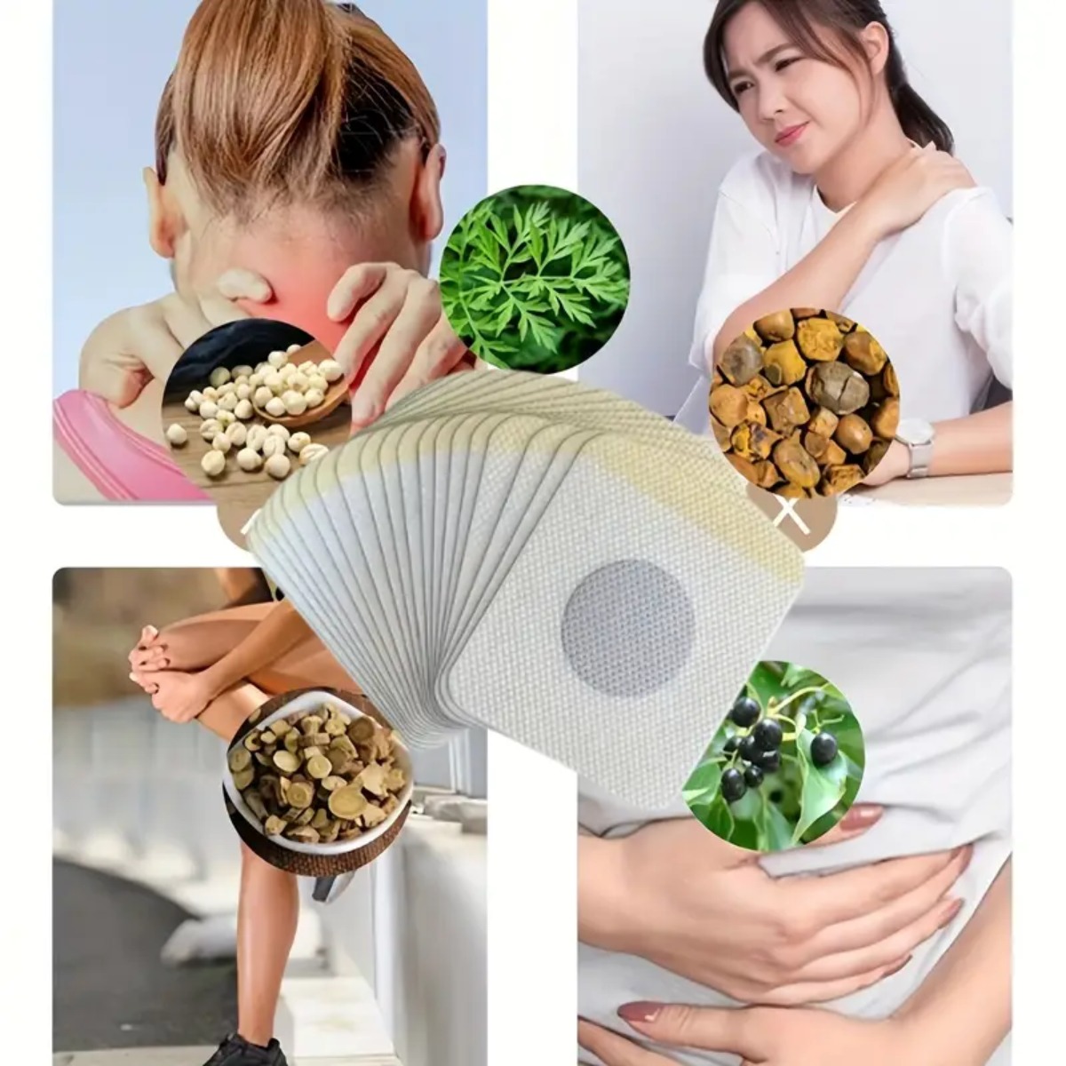 41pcs Plant Fiber Abdominal Patch Set - Elastic Waist & Belly Patches for Fitness, Workout Performance, Body Toning (No Required) - Plant-Based Fiber for Tightening Sensation Suitable for Men &